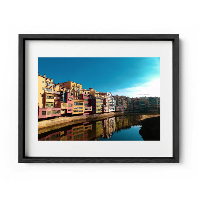 Casa Masó Print by Joseph Regan, 26" H x 36" W x 0.75" D, Black