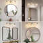 Luminaire de salle de bain moderne à 3 lumières en nickel brossé avec abat-jour en verre transparent, appliques murales E26 au-dessus du miroir pour le couloir de la chambre à coucher du salon (ampoule non incluse)