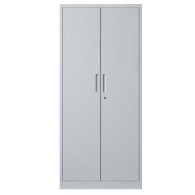 Armoire de rangement en métal 71 po, armoire verrouillable en acier noir