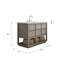 Oakman 48 In. Double Sink Carrara White Marble Countertop Bath Vanity In Grey Oak With Rectangular Mirror