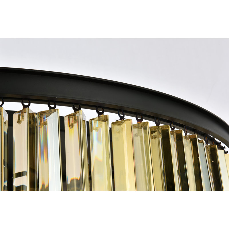 Dahlonega Flush Mount, Mocha Brown, Golden Teak (Smoky)