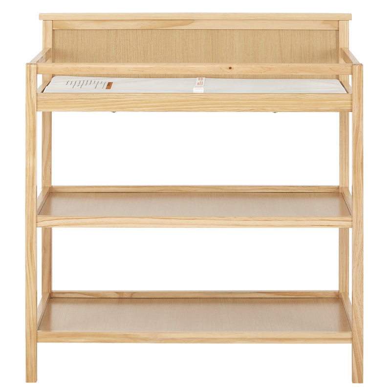 Table à langer universelle avec coussin, Naturel