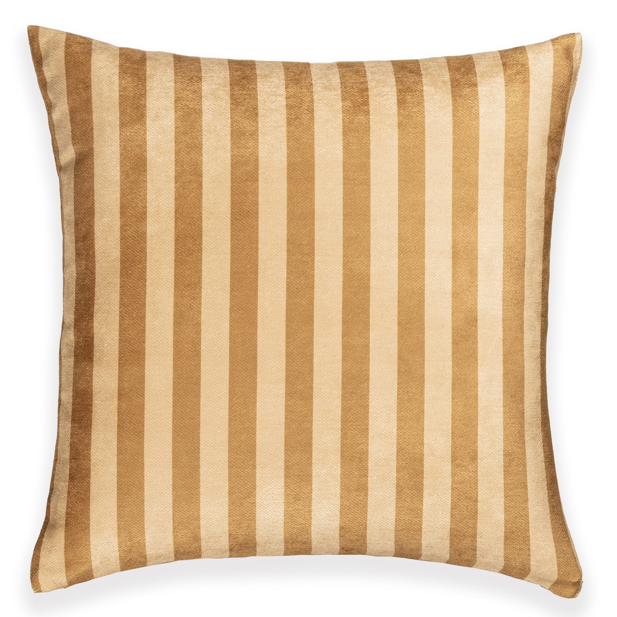 Birch Lane Metro Stripe Throw Pillow Throw, Yellow Striped, Feather, Square 17"