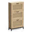 Lena Rattan Shoe Storage Cabinet