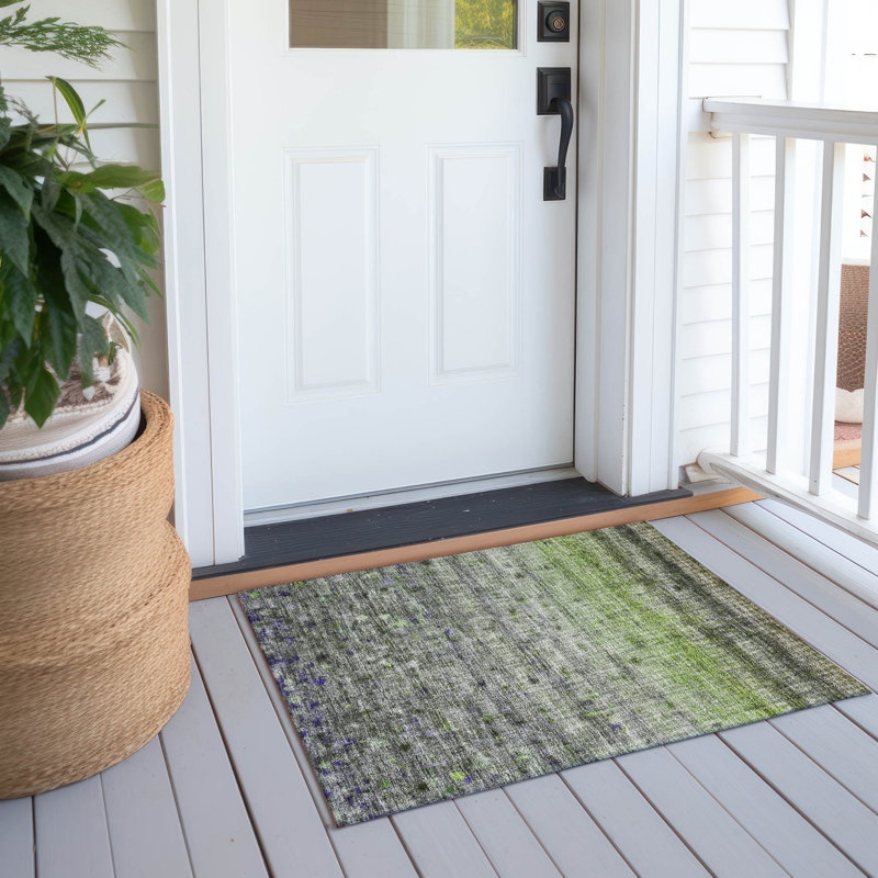 Tapis intérieur / extérieur lavable à la machine Emelia ACN2315, Rectangle 1 pi 8 po x 2 pi 6 po