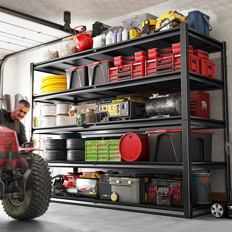 Étagère de garage Musema, tablettes de rangement 3000 lb, étagère réglable en métal à 5 niveaux, H 78 po x l 55 po x P 26 po
