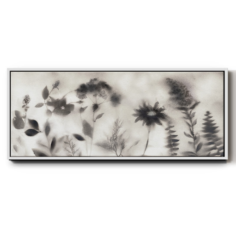 Misty Wildflower Morning - toile encadrée, H 8 po x l 20 po