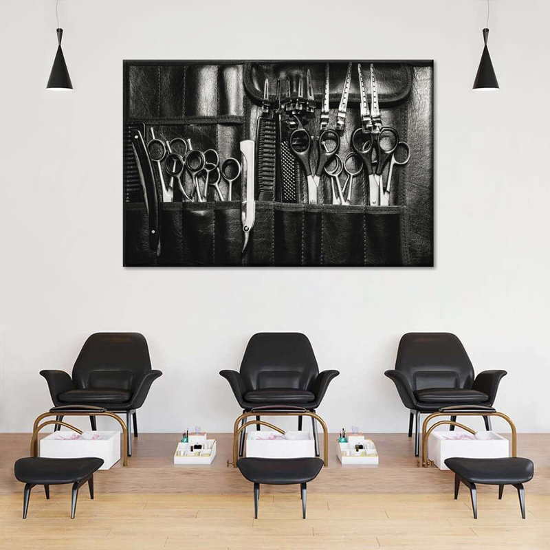 «Hair Stylist Set», reproduction sur toile tendue, H 39 po x l 26 po x P 1,25 po