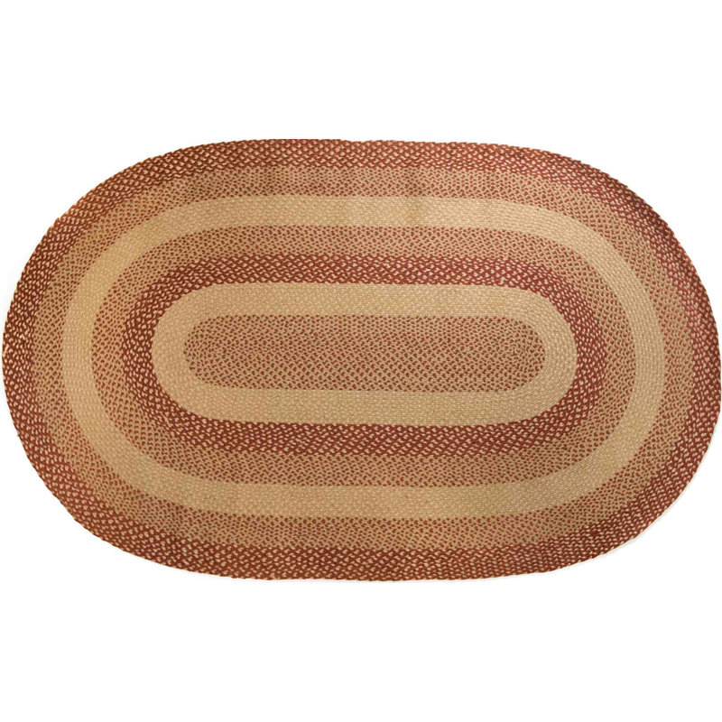 Tapis de zone brun de coton Shriner