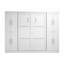 Lit double mural Arlex de 109 W avec unités de rangement de 25 W avec portes-88513627