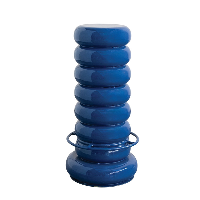 Enameled Metal Bar Stool