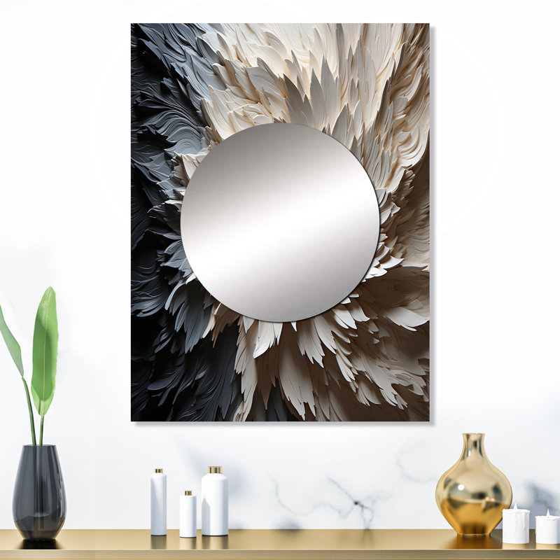 Deforge, minimalisme, beauté, sérénité, art I - miroir décoratif minimaliste, miroir mural moderne, impression sur métal