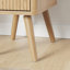 Table de chevet avec 2 tiroirs et rangement ouvert 