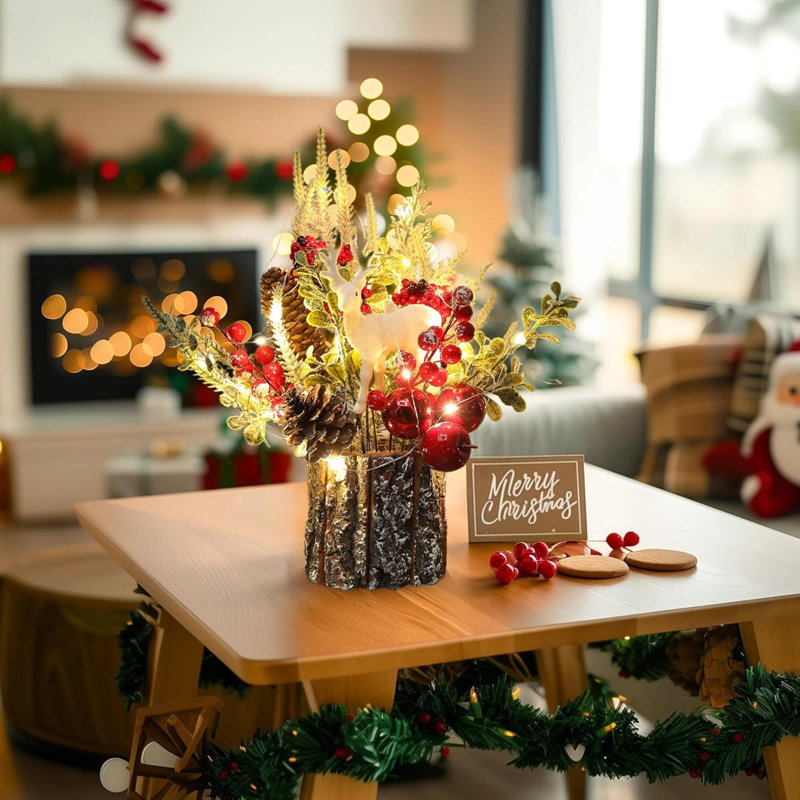 Arbre de Noël avec lumières de Noël