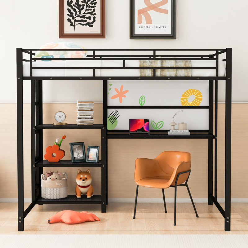Plateforme de rangement Adasyn, Double, Noir
