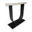 Audraya 63" Wide Metal Console Table, Black