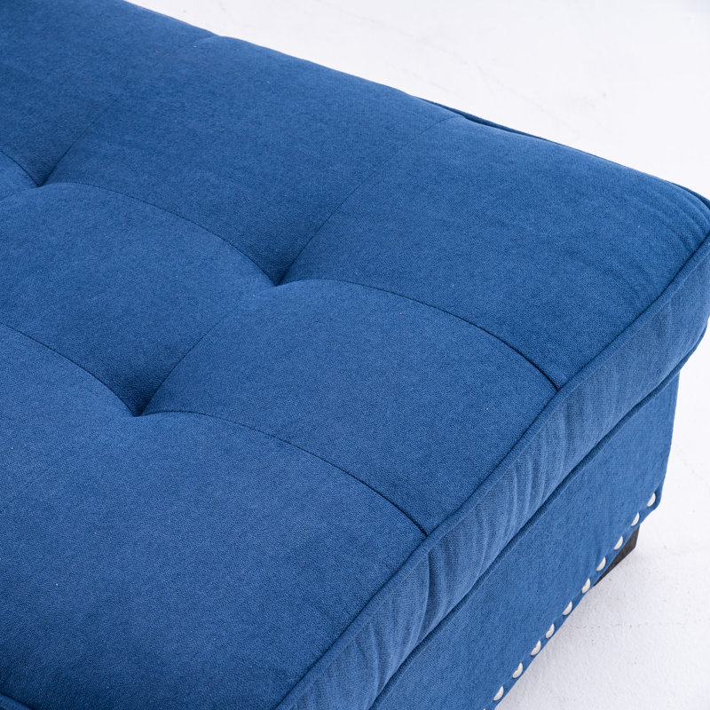 Chaise longue Kasper, Bleu