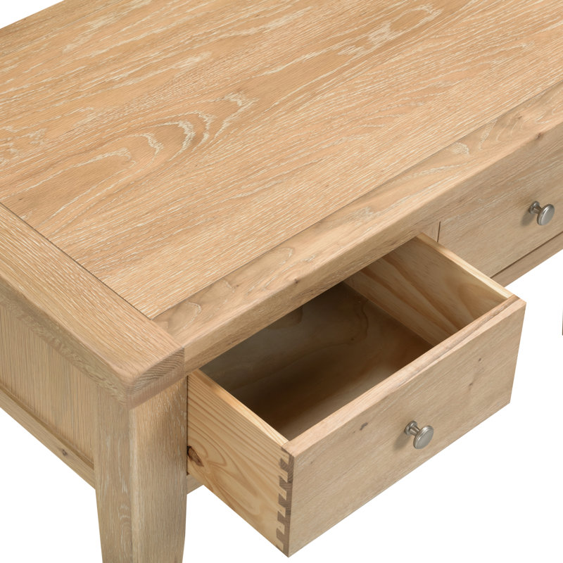 Windsor 2 Drawer Coffee Table, Brown