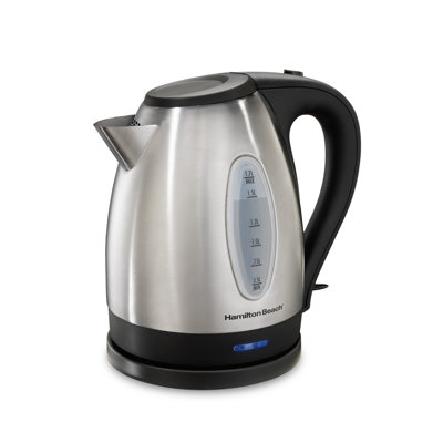 Hamilton Beach 1.7 L Black and Silver Electric Kettle