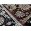 Manchuria Wool Oriental Area Rug in Wine/Black