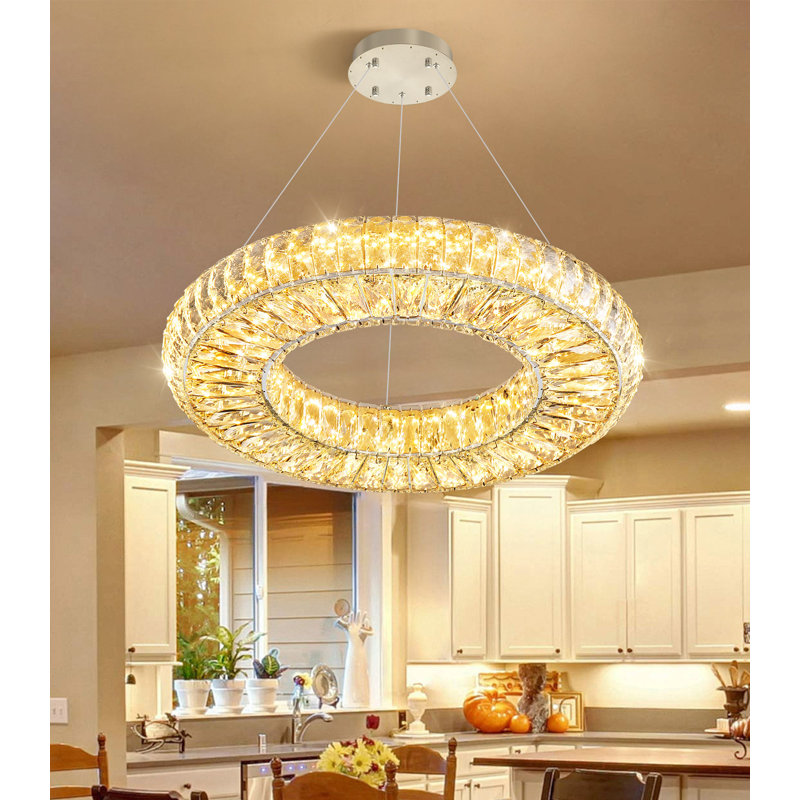 Lustre moderne 19,6 po, Silver