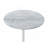 Orbit 15.5" End Table With Height Adjustable Gray Marble Textured Top