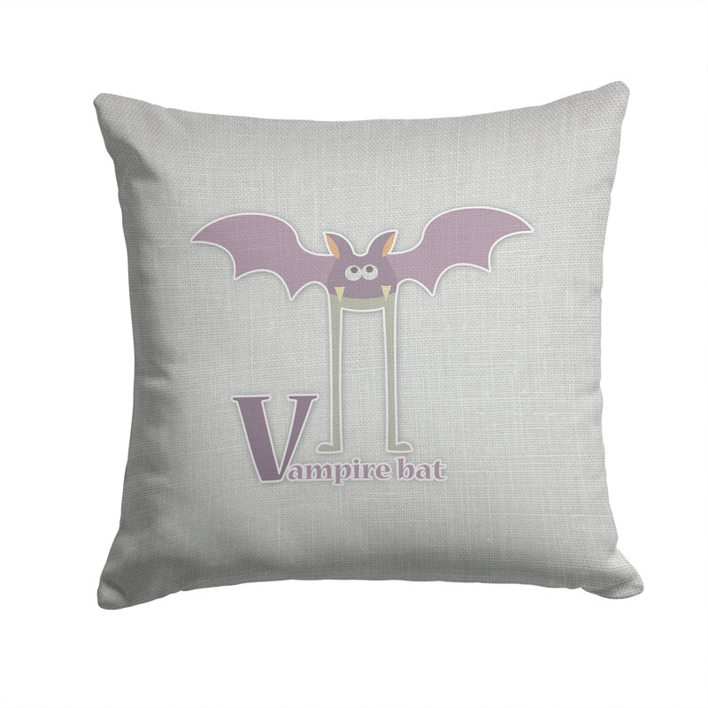 Coussin décoratif intérieur/extérieur alphabet b for bear, V, 14 po x 14 po