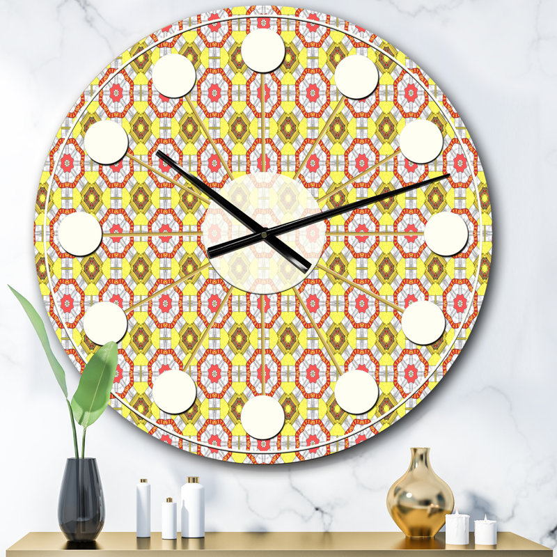 Horloge murale rétro Mid-Century, Surdimensionné