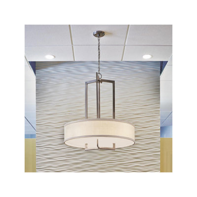Hampton 3 - Light Unique / Statement Drum Pendant