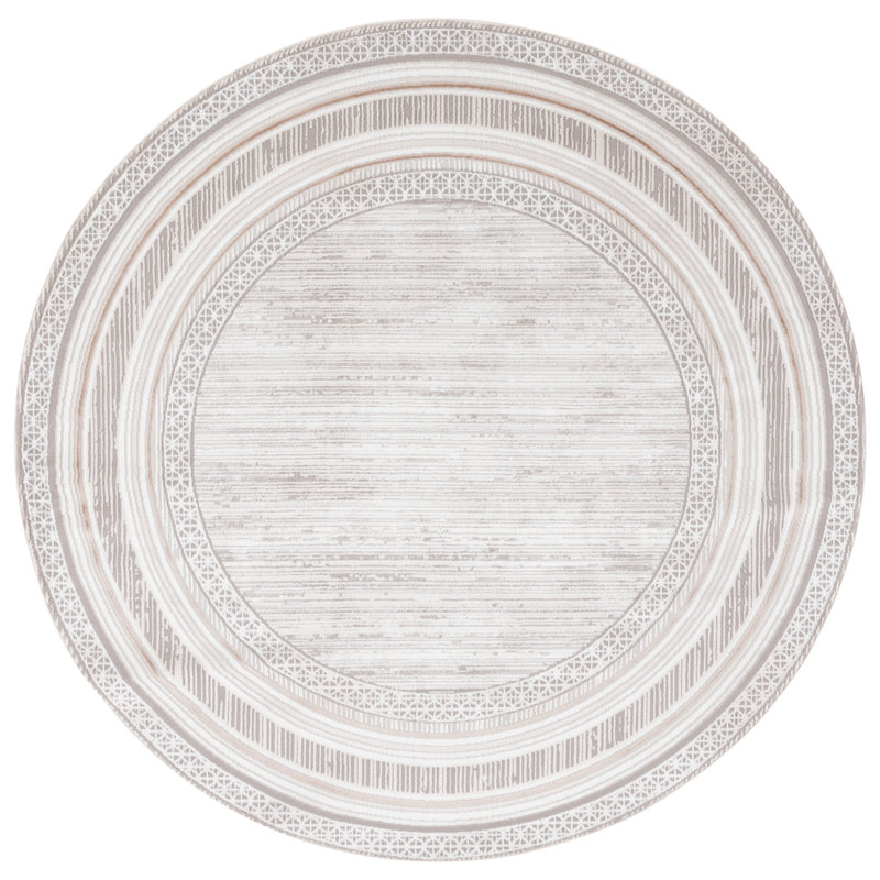 Tapis rayé Yusef Parker Performance, Rond 6 pi 7 po