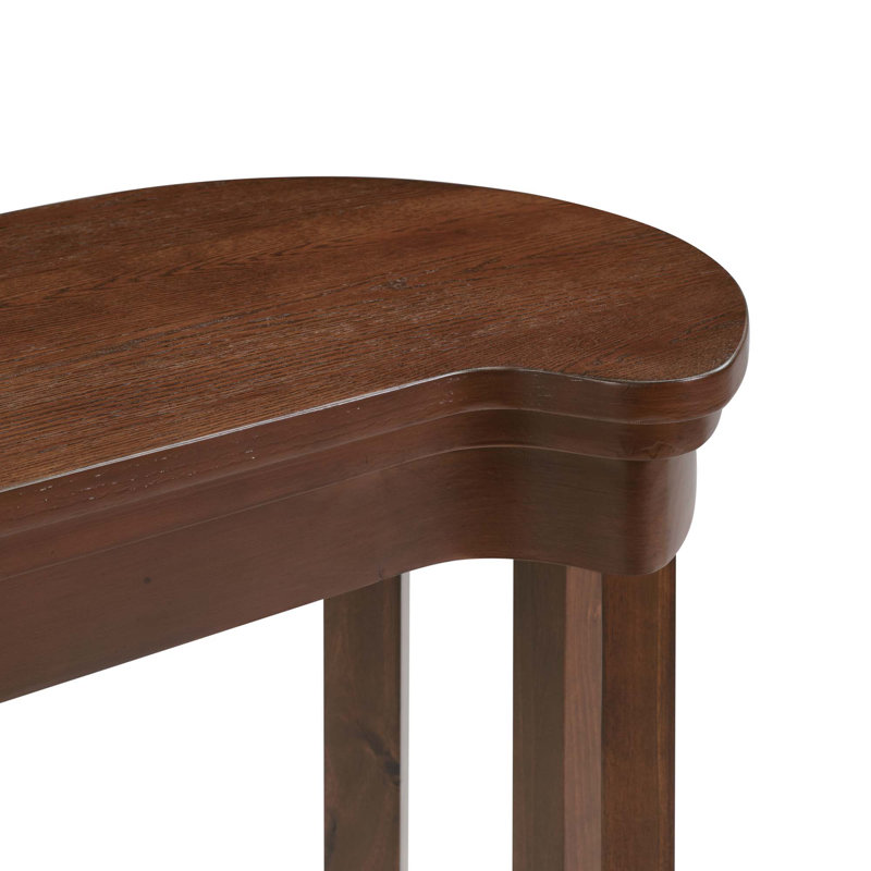 Ensemble de table de bar 4 pièces avec 3 tabourets de bar rembourrés en polyuréthane, table de petit-déjeuner avec 3 tabourets rembourrés Ensemble de table de salle à manger à hauteur de comptoir en bois massif pour le salon et la salle à manger