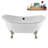 59" Streamline Clawfoot Tub,Tray,Drain, Clawfeet-101628973-102220281