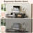 78" L Shaped Executive Desk With Monitor Stand Computer Desk With Storage And Power Outlets-1255007510