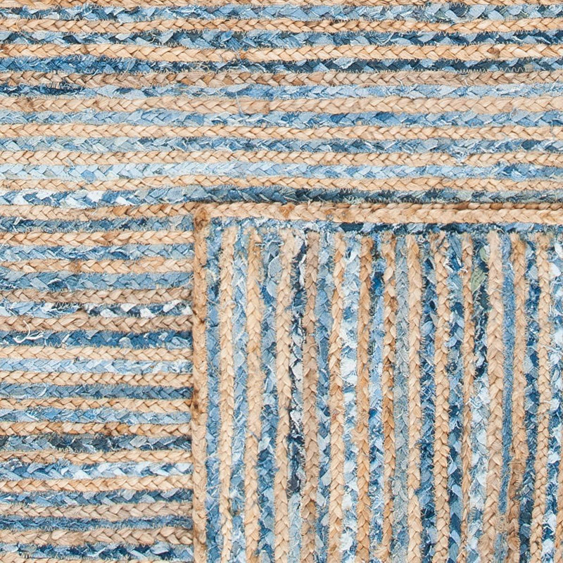 Tapis en jute tissé à la main Williar, Tapis de couloir 2 pi 3 po x 12 pi