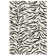 Alaisdair Tiger Animal Print Black/White Rug