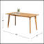 Table de salle à manger Chesapeake en bois résistant aux intempéries, parfaite pour les rassemblements en plein air et rehaussant le décor du patio