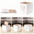 Collapsible Fabric Cube Storage Bins Set Of 3 With Cotton Rope Handles, Sturdy Bamboo Fabric Organizer Box For Shelves, Closet, And Home Organization-1044069455
