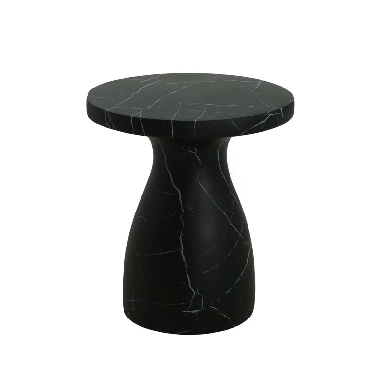 Outdoor Travertine Mgo Side Table,Light Weight Concrete End Table