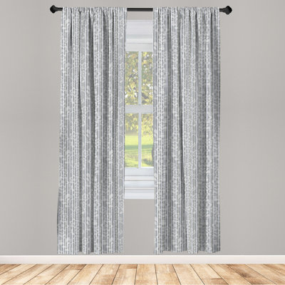 Floral Semi-Sheer Rod Pocket Sliding Panel