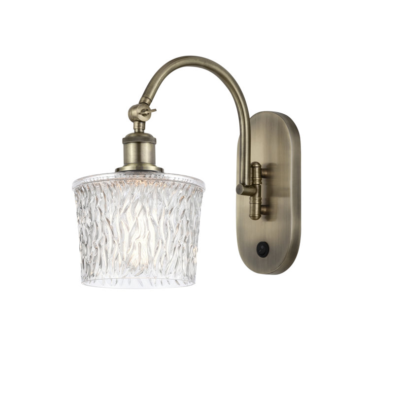 Iverson Swing Arm Sconce, Antique Brass, Incandescent