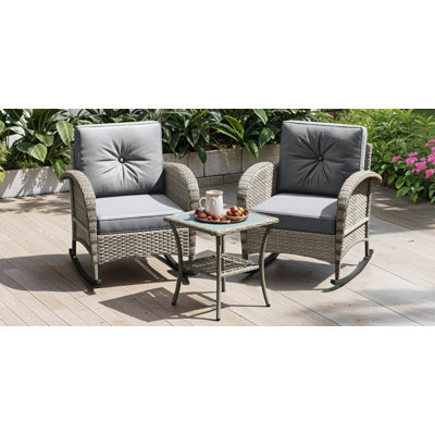 Chaise berçante d'extérieur Latiffa
