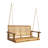 Porch Swing Made From Strong Wood, 49.50”W X 26.37”D 21.82”H, 800Lb Capacity, Slatted Back And Seat, Assembly Required Outdoor Of Wood In Color, Design,