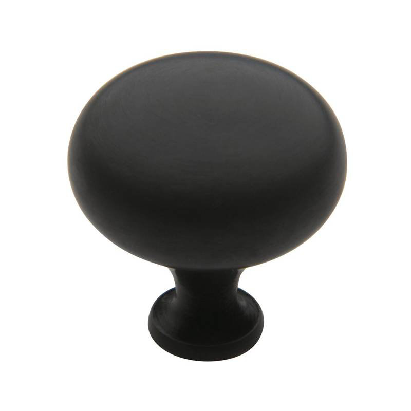Oversized Ornamental 1 3/4" Diameter Mushroom Knob, Oil Rubbed Bronze
