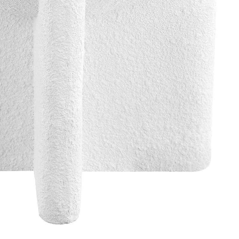 Table de bout Cadmann Block, Blanc givré