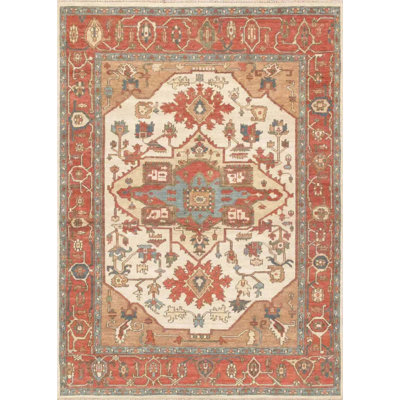Oriental Area Rug in Ivory