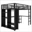 Structure de lit double pleine grandeur avec garde-robe intégrée-236022529-236022534