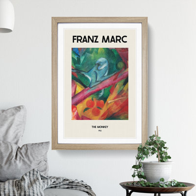 The Monkey by Franz Marc - Picture Frame Painting