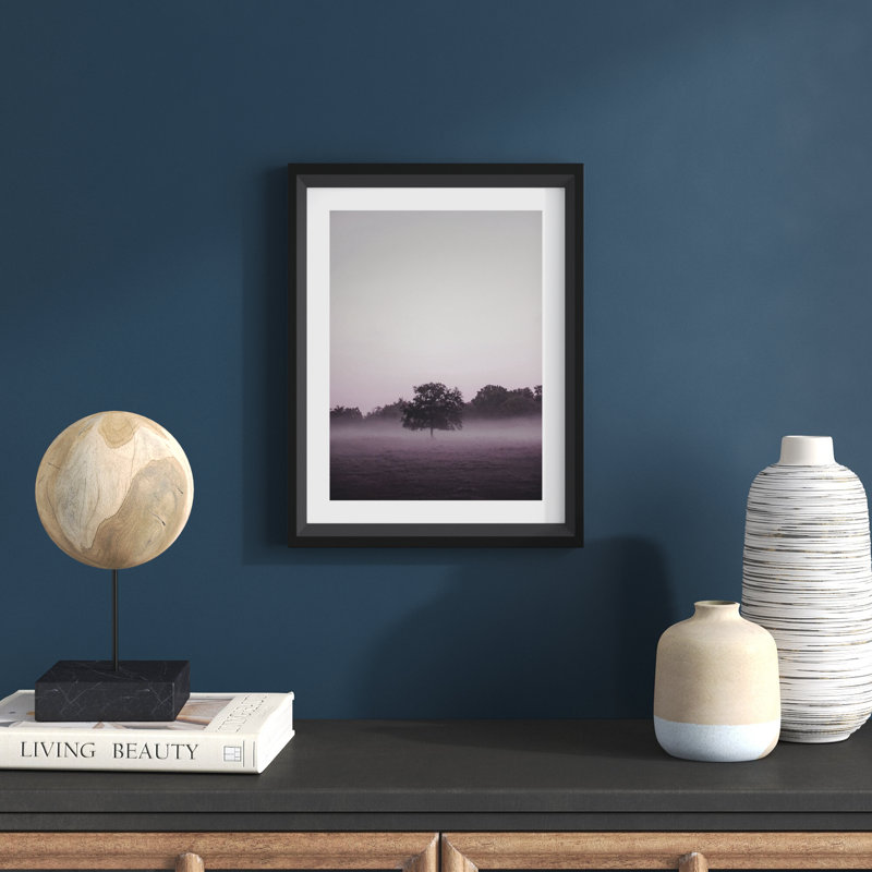 Purple Light 2 by Design Fabrikken, 21" H x 17" W x 1.75" D, Black