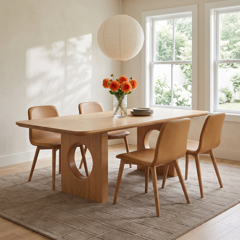 Amadeus Solid Wood Base Dining Table