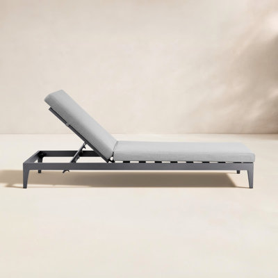 Elza 28'' Outdoor Aluminum Chaise Lounge